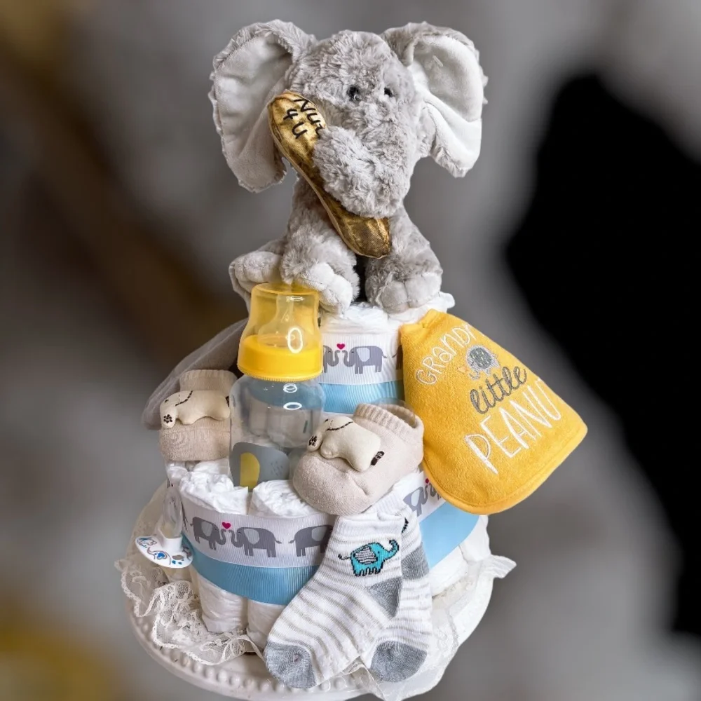 Elephant Diaper Cake